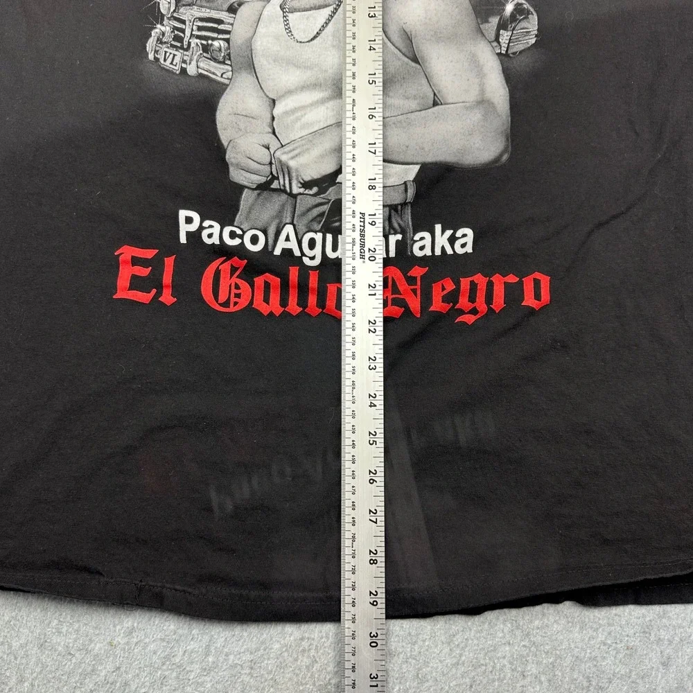 Blood In Blood‎ Out Paco Aguilar El Gallo Negro Black Graphic T-Shirt Mens 3XL